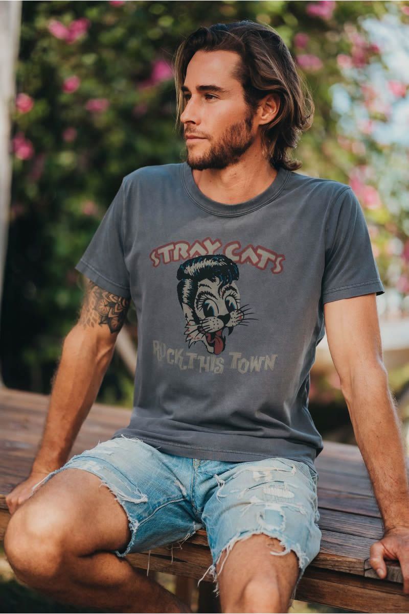 T-shirt Stray Cats Homme - Rock Vintage | Fabulous Island