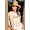 Pull Raglan Hiver Femme Creme Florida Waves