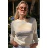 Pull Raglan Hiver Femme Creme Las Salinas