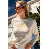 Pull Raglan Hiver Femme Creme Las Salinas