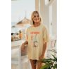 Women's Oversized T-shirt Yellow Aerobic 100% Organic Cotton