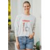 Sweat Crop Ecru Aerobic pour Femme | Fabulous Island