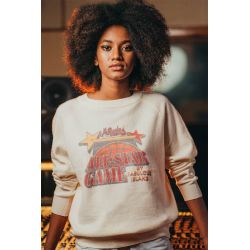 Pull Raglan Hiver Femme Creme Allstar