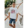 T-Shirt Oversize Allstar Écru pour Homme inspiré par Superdry