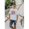 T-Shirt Oversize Allstar Écru pour Homme inspiré par Superdry