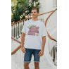 T-Shirt Oversize Allstar Écru pour Homme inspiré par Superdry