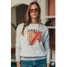 Pull Raglan America Ecru pour Femme | Fabulous Island