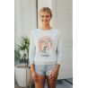 Pull Raglan Ecru Beach Girls pour Femme | Fabulous Island