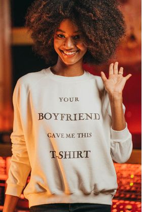 Sweat Crop Ecru Boyfriend