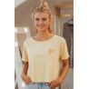 Crop Top Jaune Cœur Fab pour Femme | Fabulous Island