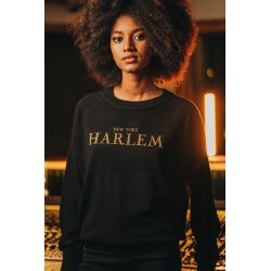 Pull Raglan Hiver Femme Noir Harlem