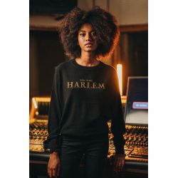 Pull Raglan Hiver Femme Noir Harlem