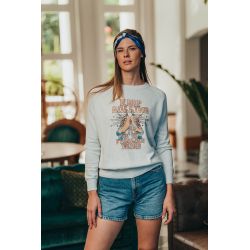 Pull Raglan Printemps Femme Ecru Keep Rolling