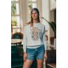 Pull Raglan Printemps Femme Ecru Keep Rolling