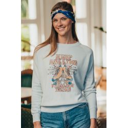 Pull Raglan Printemps Femme Ecru Keep Rolling