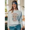 Pull Raglan Printemps Femme Ecru Keep Rolling