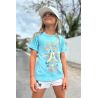 T-shirt Vert Keep Rolling pour Enfant en Coton Bio | Fabulous Island