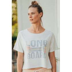 Crop Top Blanc Long board