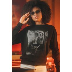 Pull Raglan Hiver Femme Noir Lou