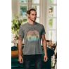 T-shirt Vintage Rainbow Homme Gris en Coton Bio | Fabulous Island