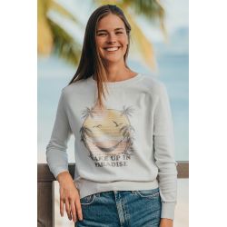 Pull Raglan Printemps Femme Ecru Wake Up