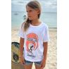 T-shirt Enfant Blanc Beach Girls