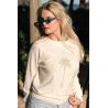 Pull Raglan Hiver Femme Creme Fabulous Palm