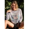 Pull Raglan Hiver Femme Gris Shrunk